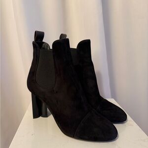 Louis Vuitton Uniform Suede Booties – Size 37.5 – Made in Italy
